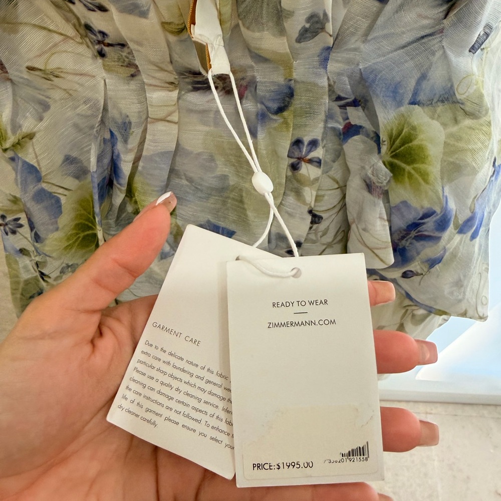ZIMMERMANN Natura Draped mini dress - Picture 8 of 12